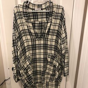 XMAS FLASH SALE: plaid free people sweater dress